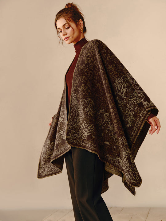 EB | Boho Doppelseitiger Poncho