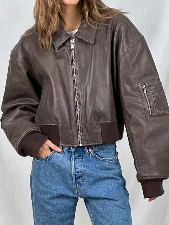 EB | Bonnie Brauner, Cropped Bomberjacke