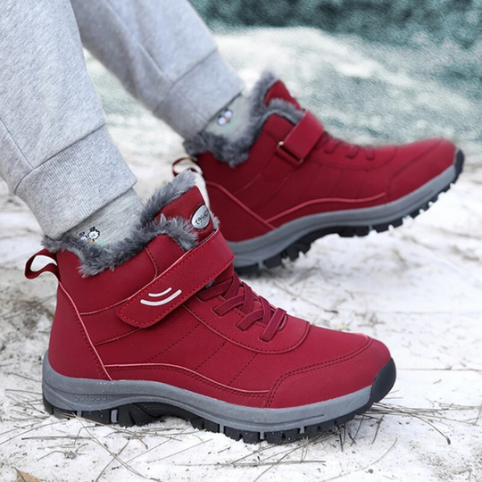 Leichte Frauen Schneestiefel mit Fell EB