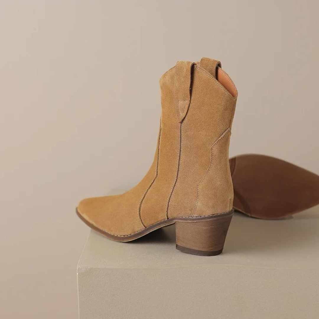 Spitzes Wedge-Ankle-Boots EB