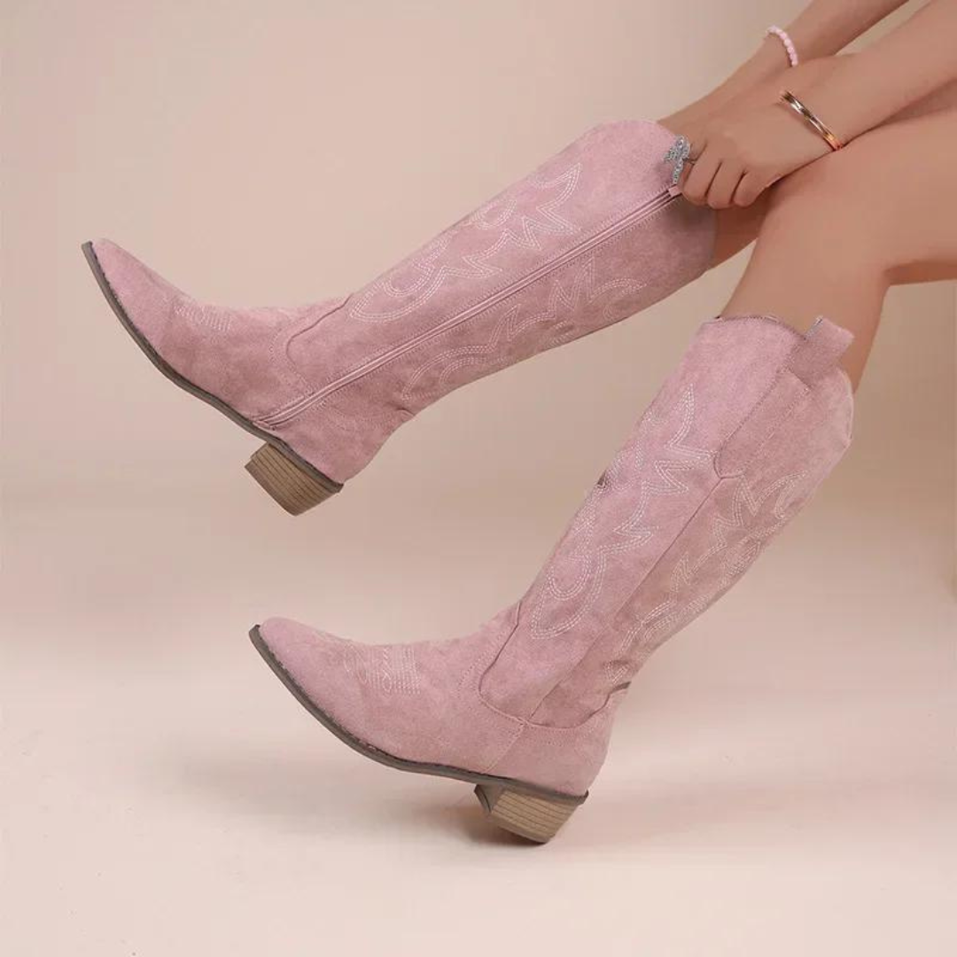 Bestickte Western-Cowboystiefel für Frauen EB