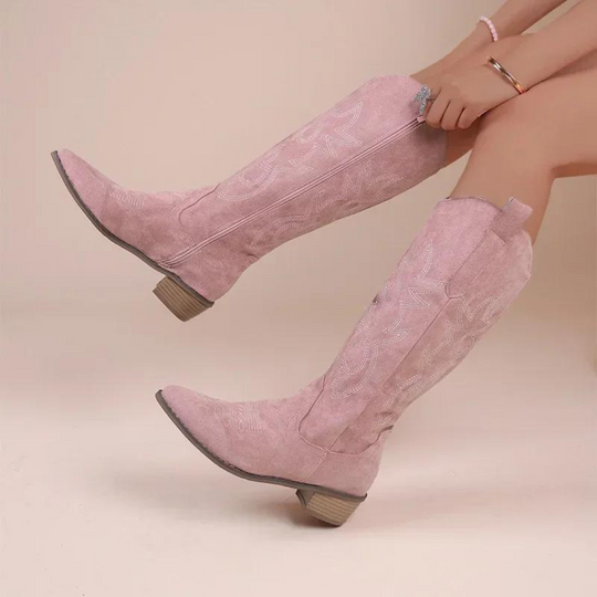 Bestickte Western-Cowboystiefel für Frauen EB