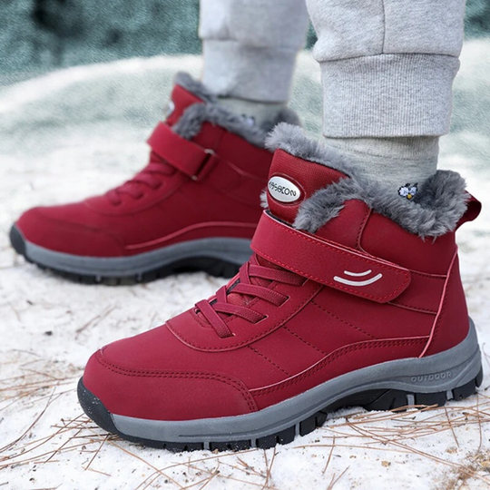 Leichte Frauen Schneestiefel mit Fell EB
