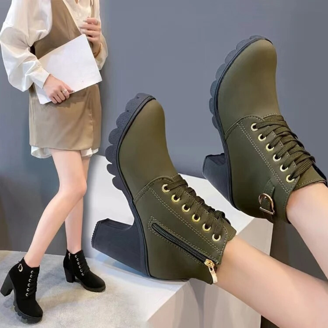 Frauen Schnürpumpstiefel EB