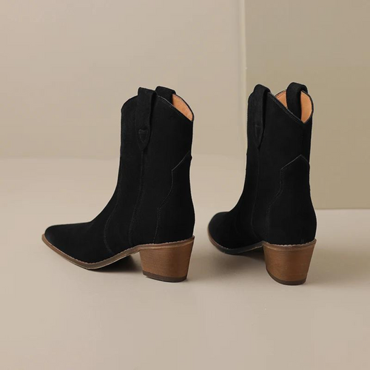 Spitzes Wedge-Ankle-Boots EB