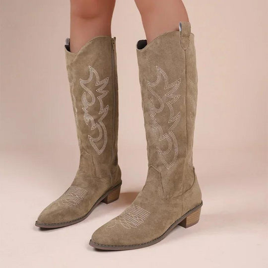 Bestickte Western-Cowboystiefel für Frauen EB