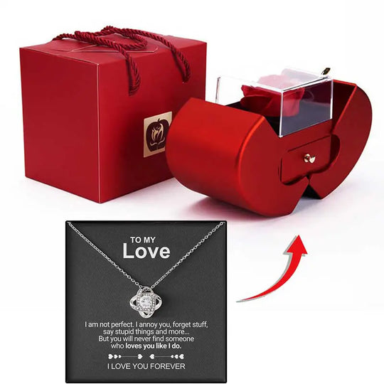 EB Liebe Halskette Luxus Rose Box