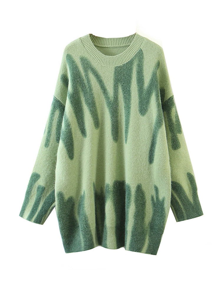 EB | Damen Gestreifter Strickpullover
