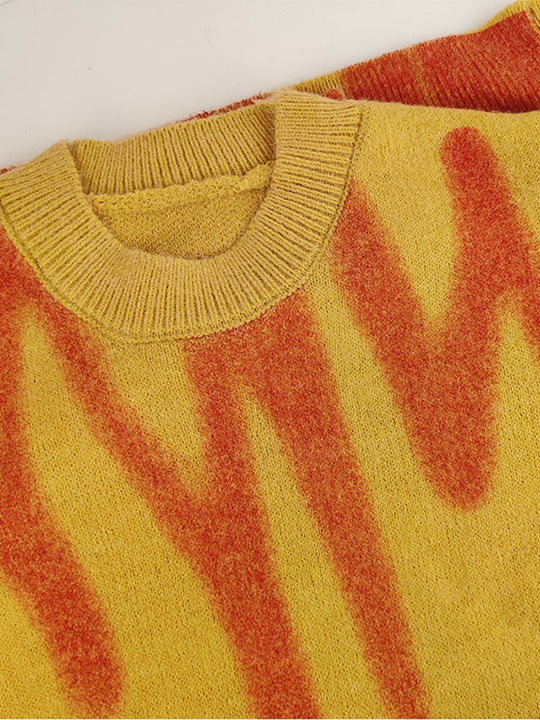 EB | Damen Gestreifter Strickpullover