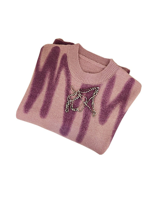 EB | Damen Gestreifter Strickpullover