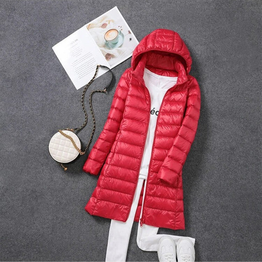 EB | Lang Daunenjacke - Schön Warm & Stilvoll