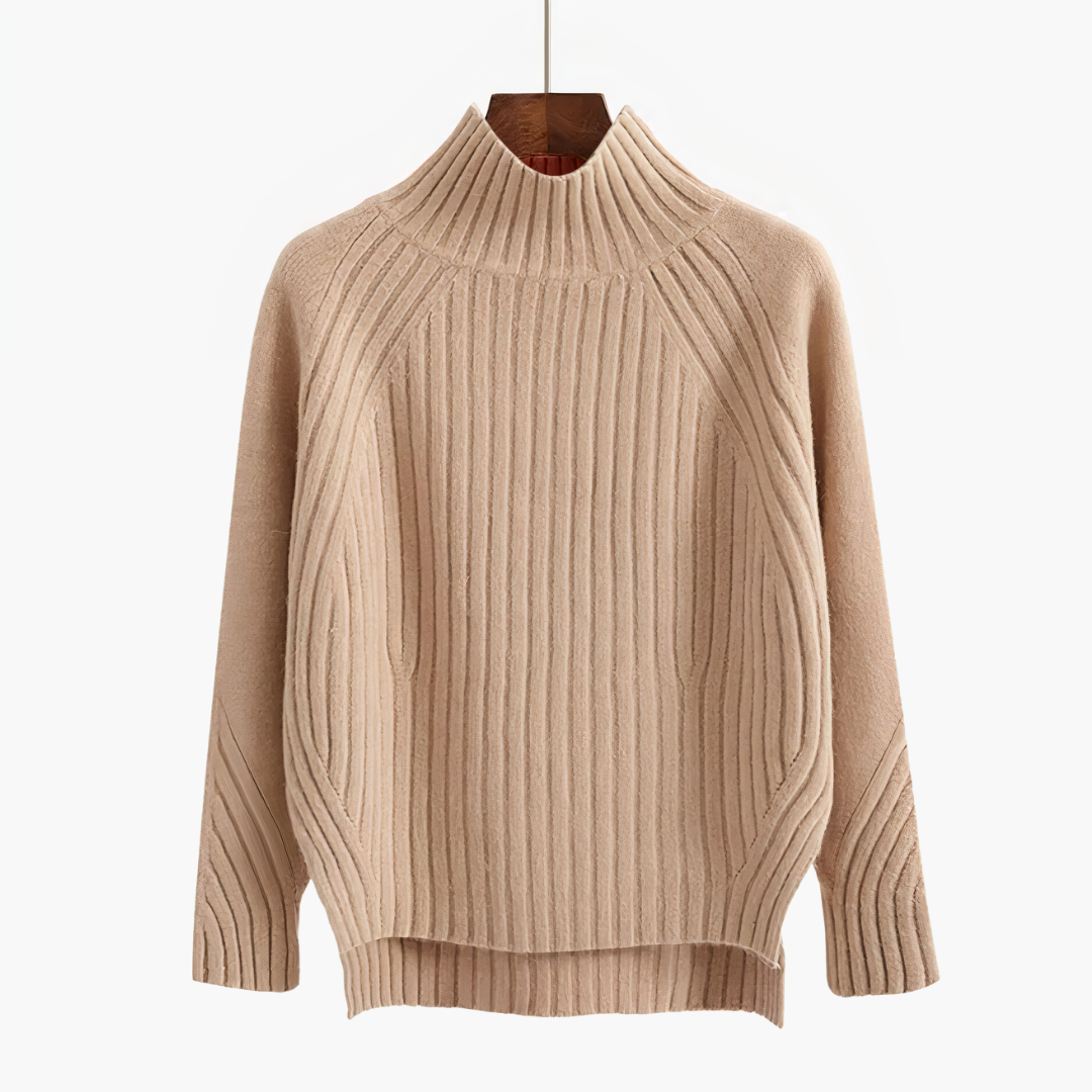 EB | Rippstrick hochabschließender Pullover