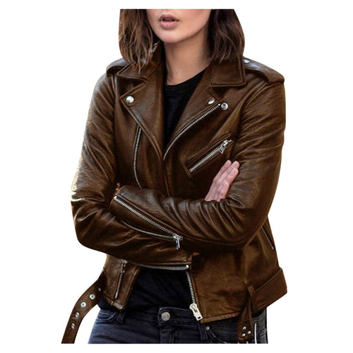 EB | Damen Bikerjacke mit Reißverschluss