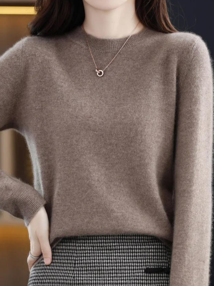 EB | Pullover - Stylischer weicher Langarm-Strickpullover