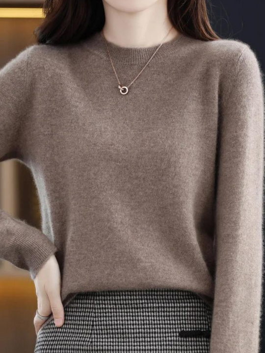 EB | Pullover - Stylischer weicher Langarm-Strickpullover