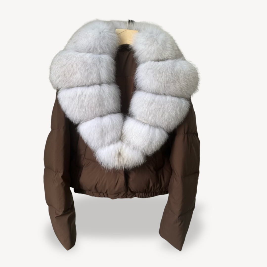 EB | Winter Pufferjacke mit Kunstfellkragen für Damen