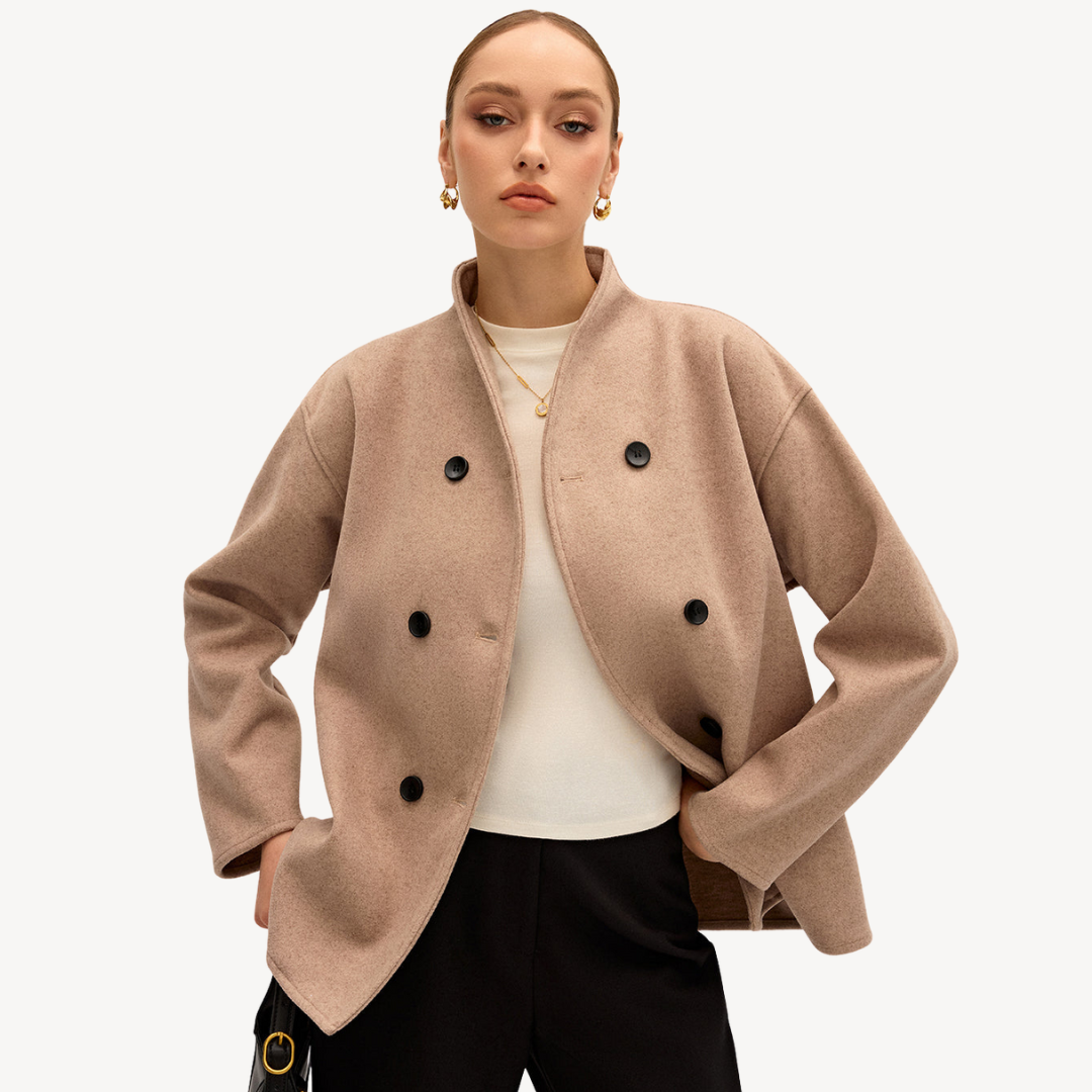 EB | Damen Doppelreiher Wollmantel