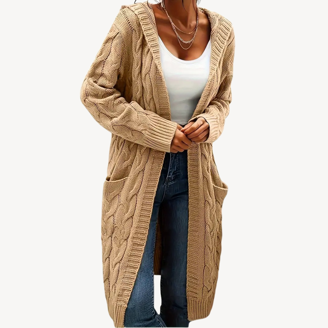 EB | Kabelstrick Kapuzencardigan