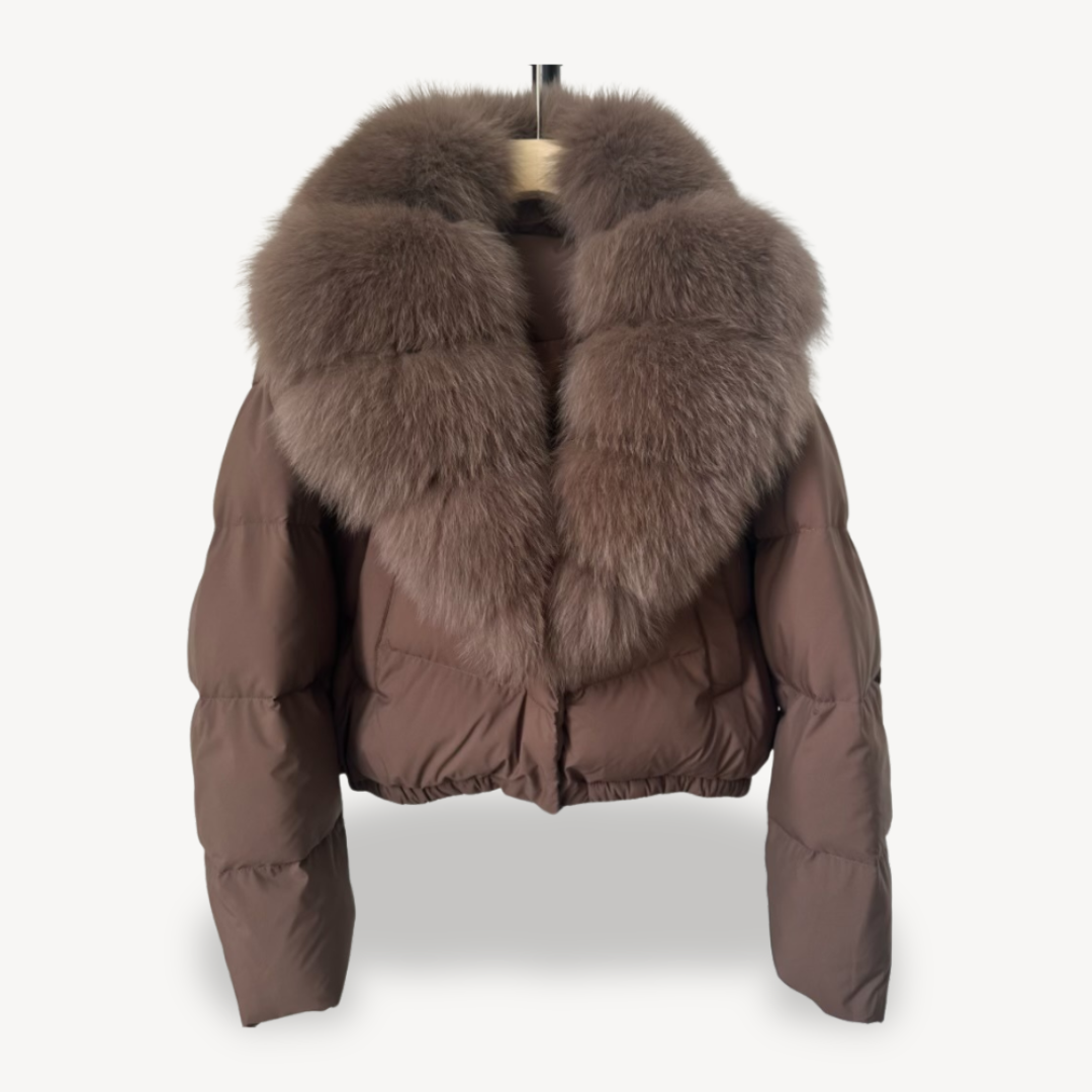 EB | Winter Pufferjacke mit Kunstfellkragen für Damen