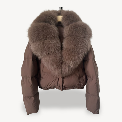 EB | Winter Pufferjacke mit Kunstfellkragen für Damen