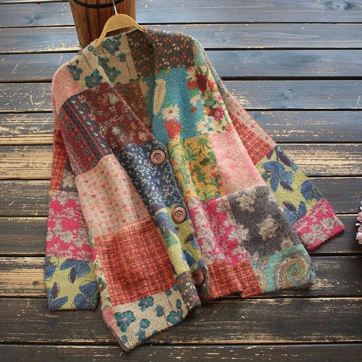 EB | Kariertes Cardigan Pullover