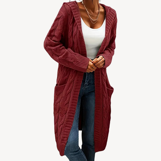 EB | Kabelstrick Kapuzencardigan