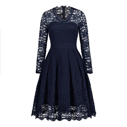EB | Knopfron Laced Sleeve Kleid