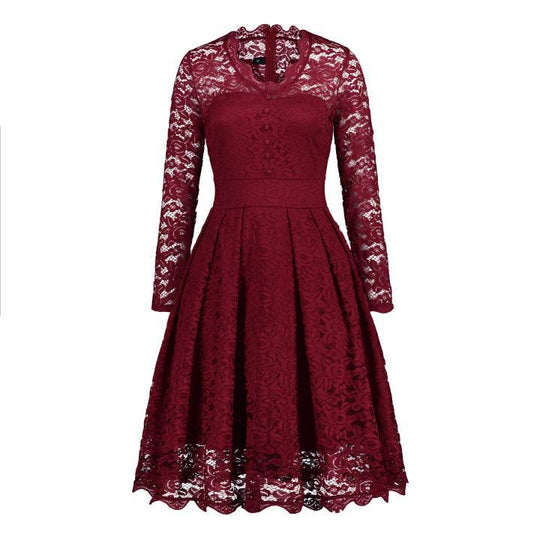 EB | Knopfron Laced Sleeve Kleid