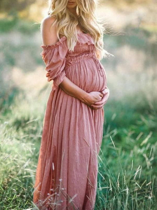 EB | Boho Chic: Umstandsmode Boot Hals Ranken Kleid