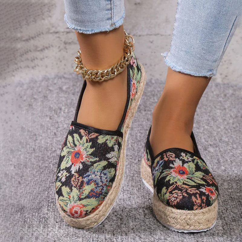 Vintage Plattform Slip-On Schuhe EB