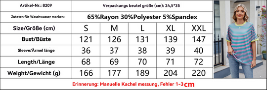 EB | Gestreiftes kontrastierendes T-Shirt
