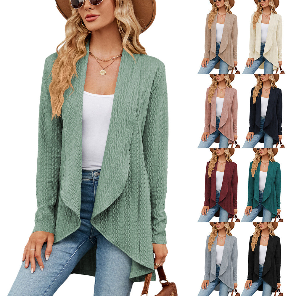 EB | Langärmelige Jacke für Damen in Uni Farbe