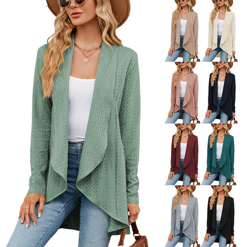 EB | Langärmelige Jacke für Damen In Uni-Farbe