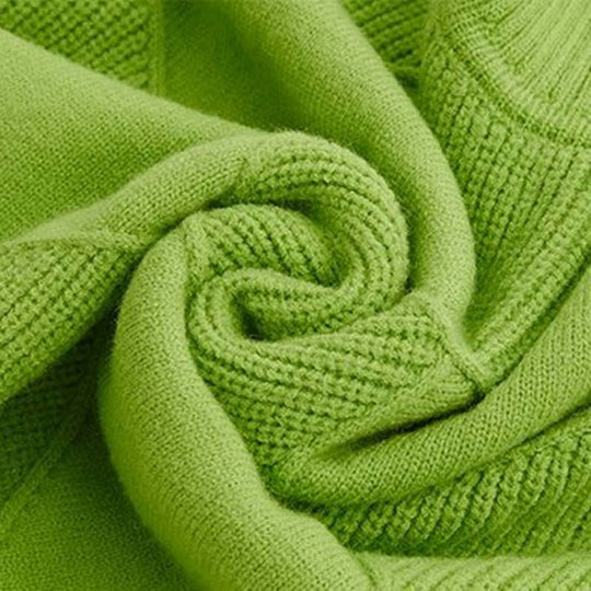 EB | Sweater - Damen Winter Hoher Hals Strickpullover