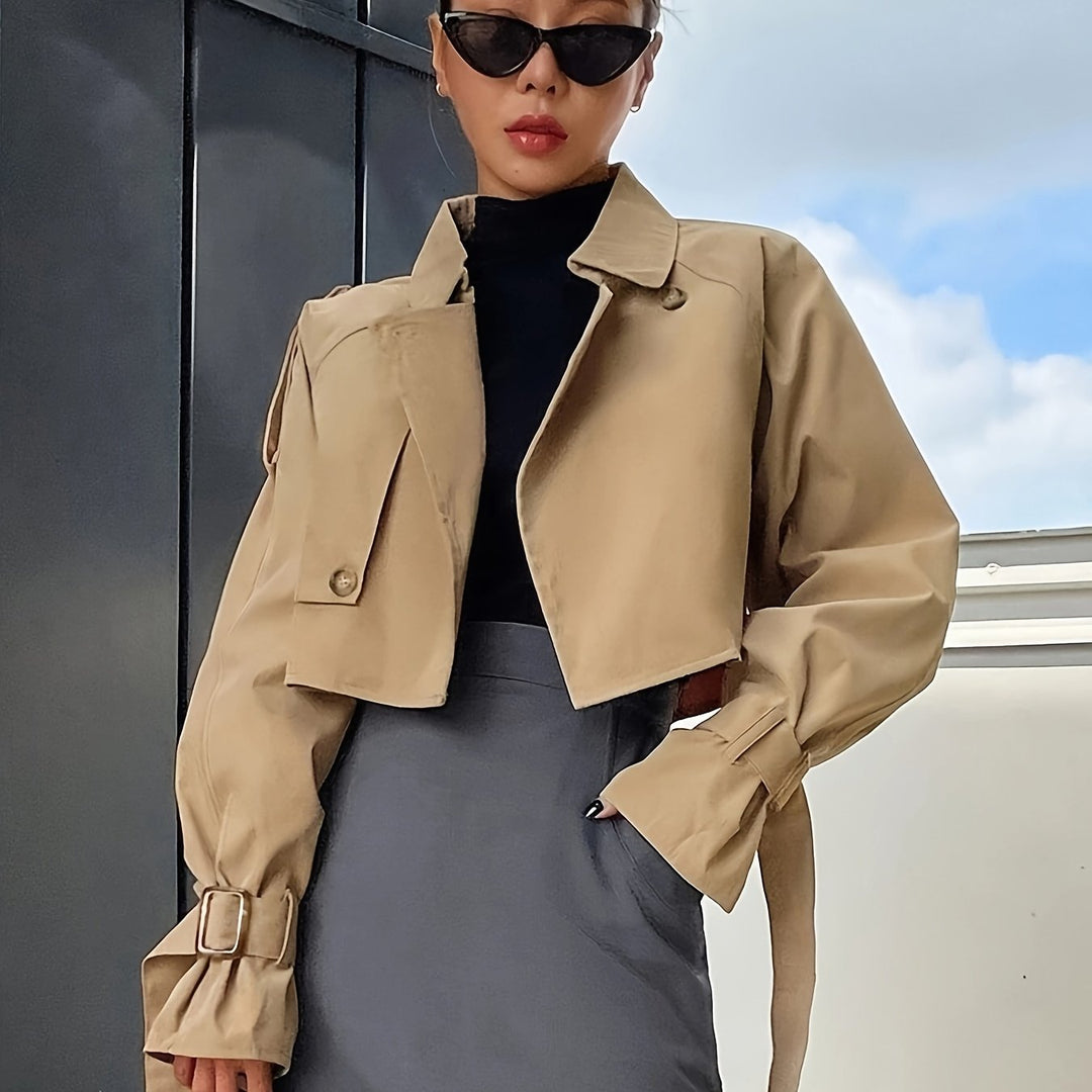 EB | Stylischer Crop Trenchcoat - Bequem & Elegant