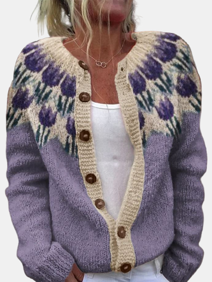 EB | Blumenmuster Cardigan