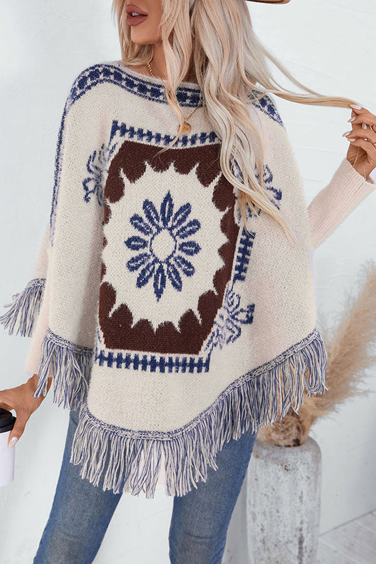 EB | Strickpullover mit Quastenabschluss