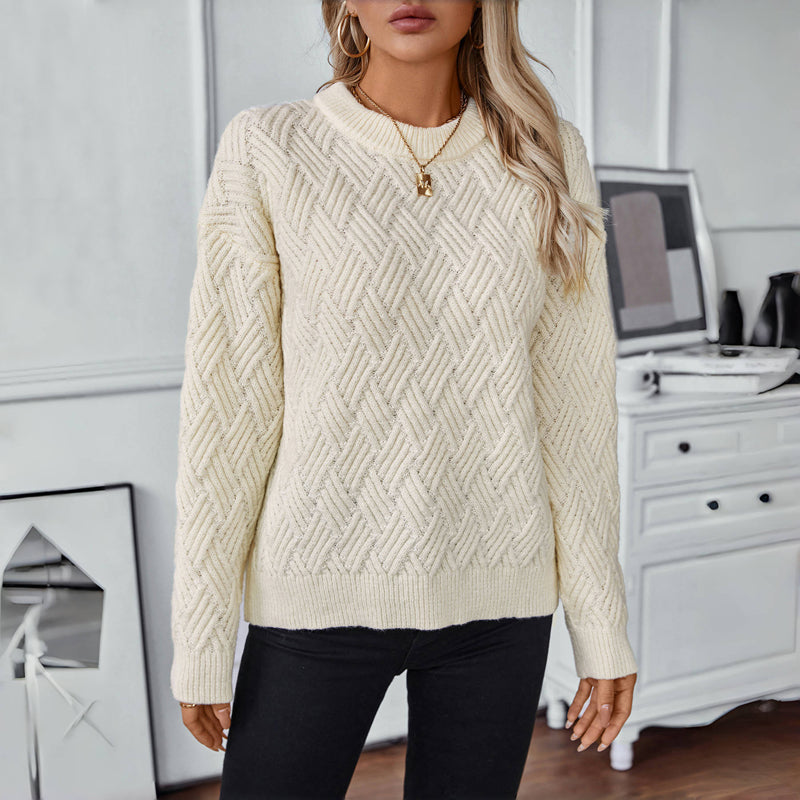 EB | Einfarbiger Pullover Mit Weichem Stoff