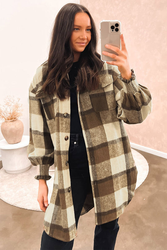 EB | Karohemdjacke Baumwolle und Polyester Perfekt Zum Layering