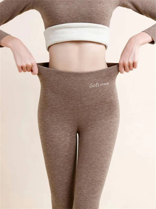 EB | Damen Winterhose Fleece - Warme Leggings mit Formungseffekt