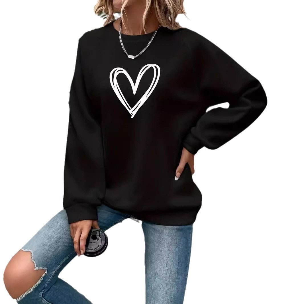 EB | Print Rundhals-Langarmsweatshirt