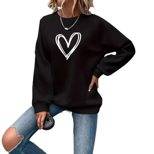 EB | Print Rundhals-Langarmsweatshirt