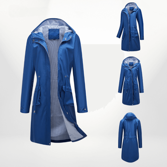 EB | Damen wasserdichter Über-Knie-Trenchcoat