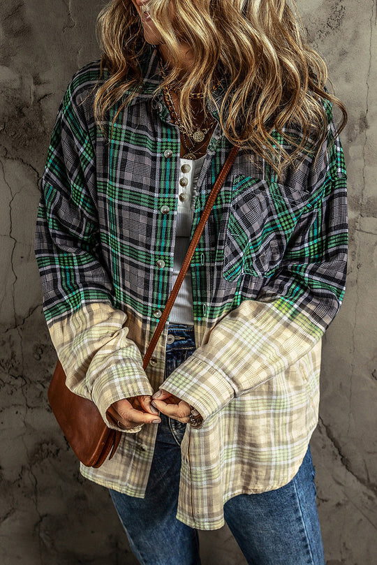 EB | Patchwork Cam Jacket in Checkered Cotton Blend Trendy und Unique