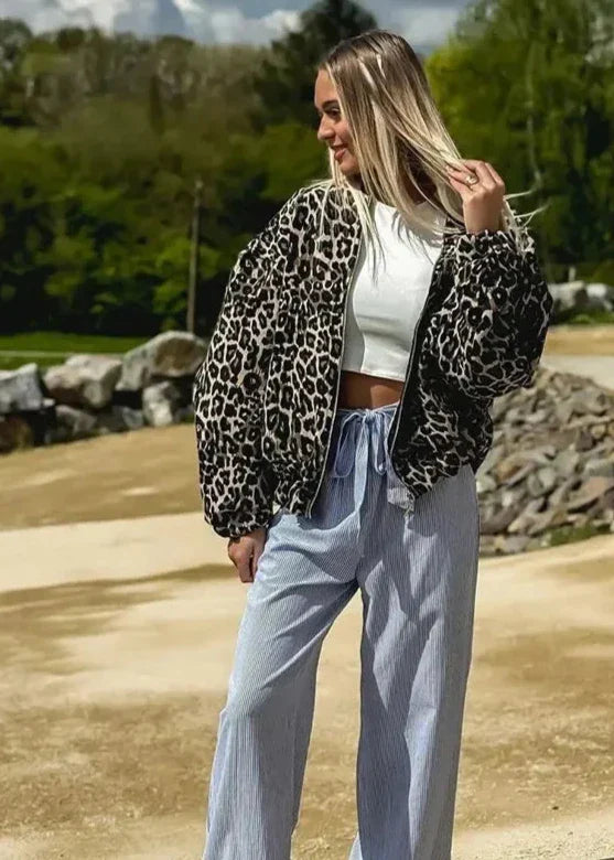 EB | Leoparden Bomberjacke