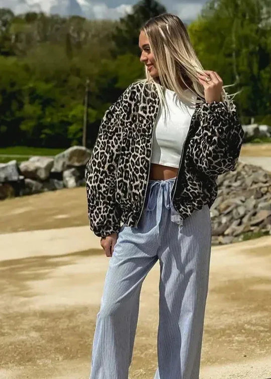EB | Leoparden Bomberjacke