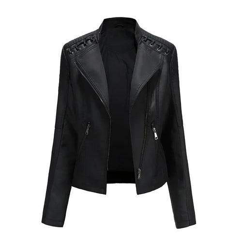 EB | Pudriges Lederjacke mit Reißverschluss