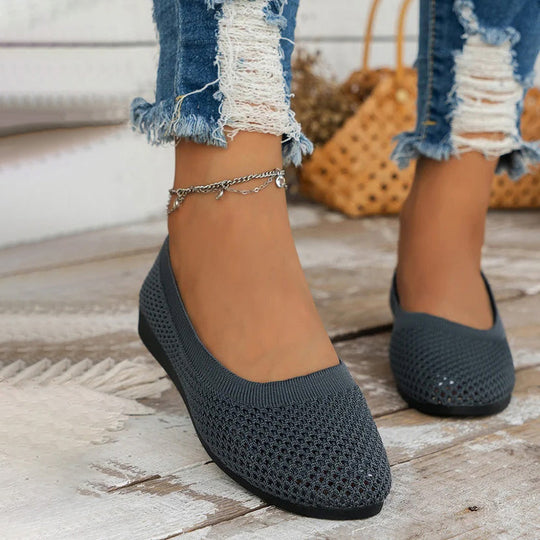 Lässige Atmungsaktive Flache Schuhe EB
