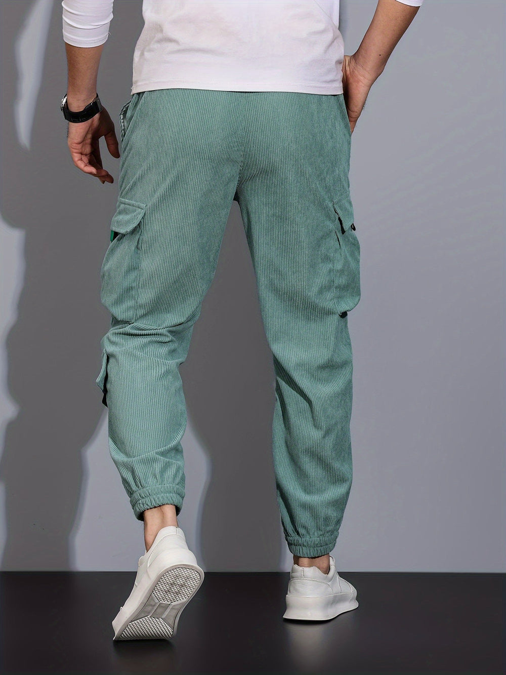 EB Schwarze Cargo-Hose für Herren