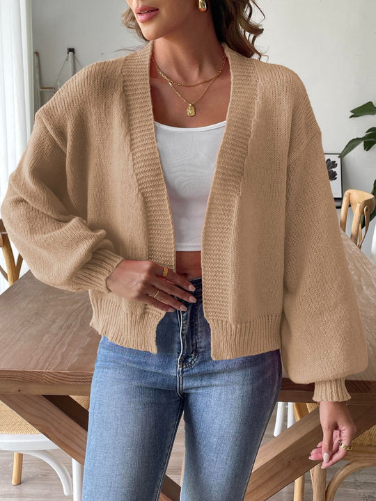 EB | Legere Strickjacke mit langen Ärmeln und offener Front
